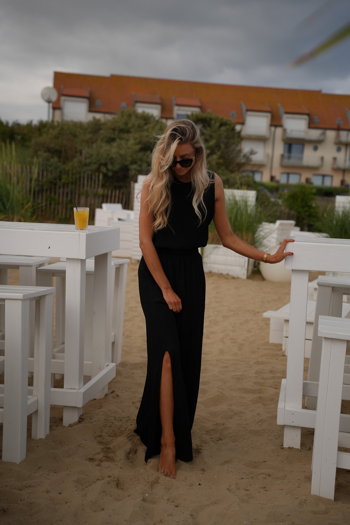 Elize noir - Ensemble jupe/top