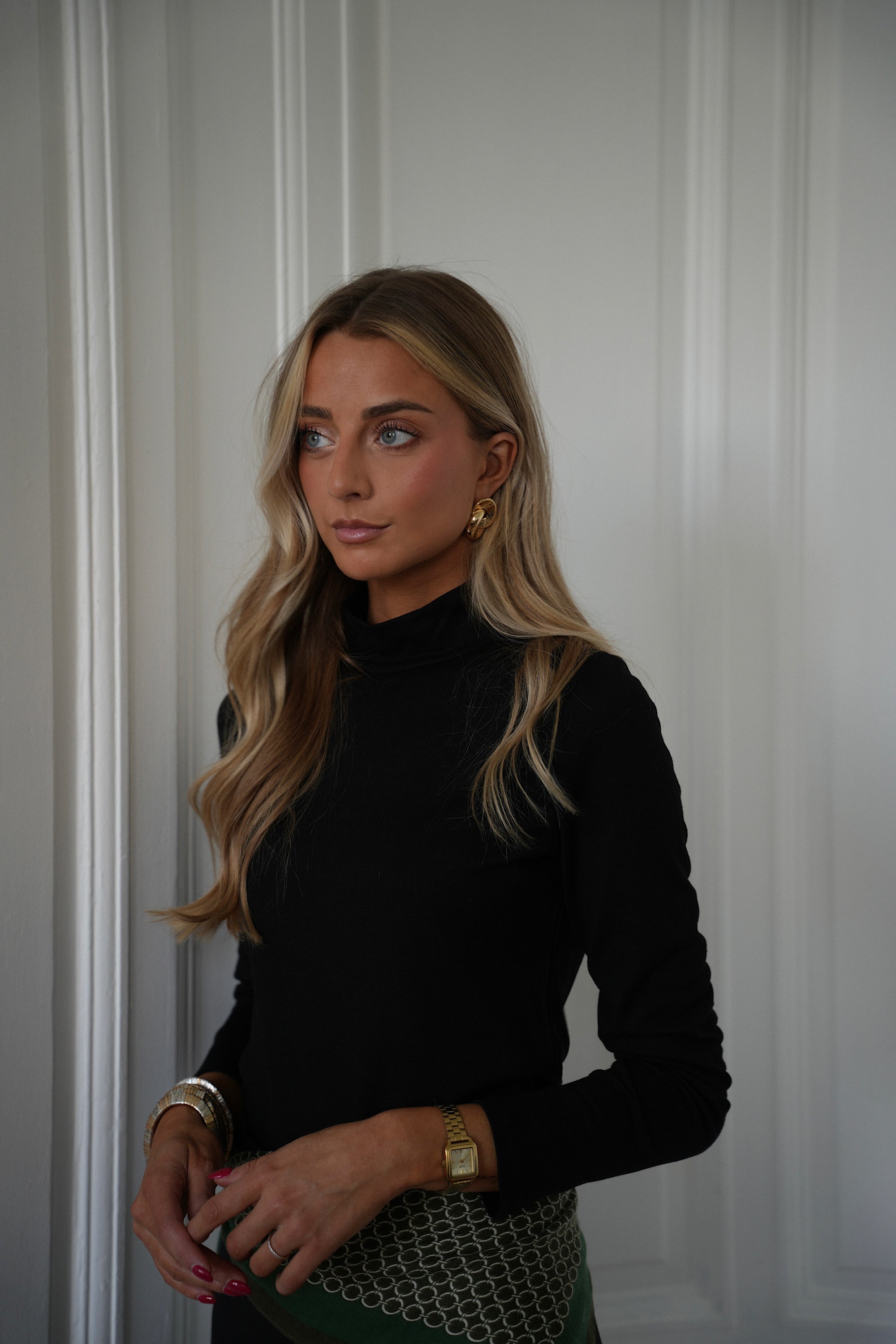 Stella noir - Pull col montant