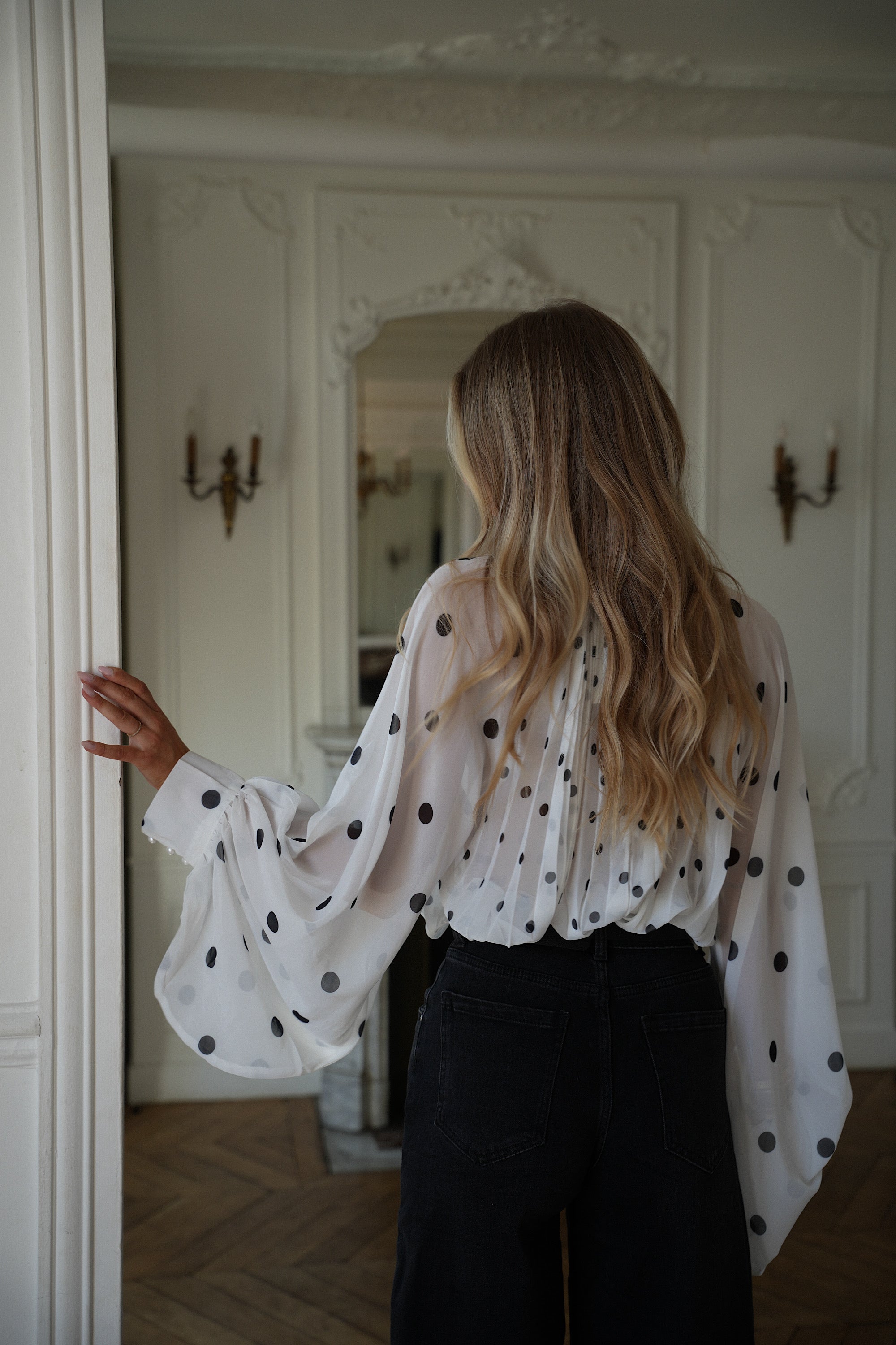 Kalina blanche - Blouse à pois