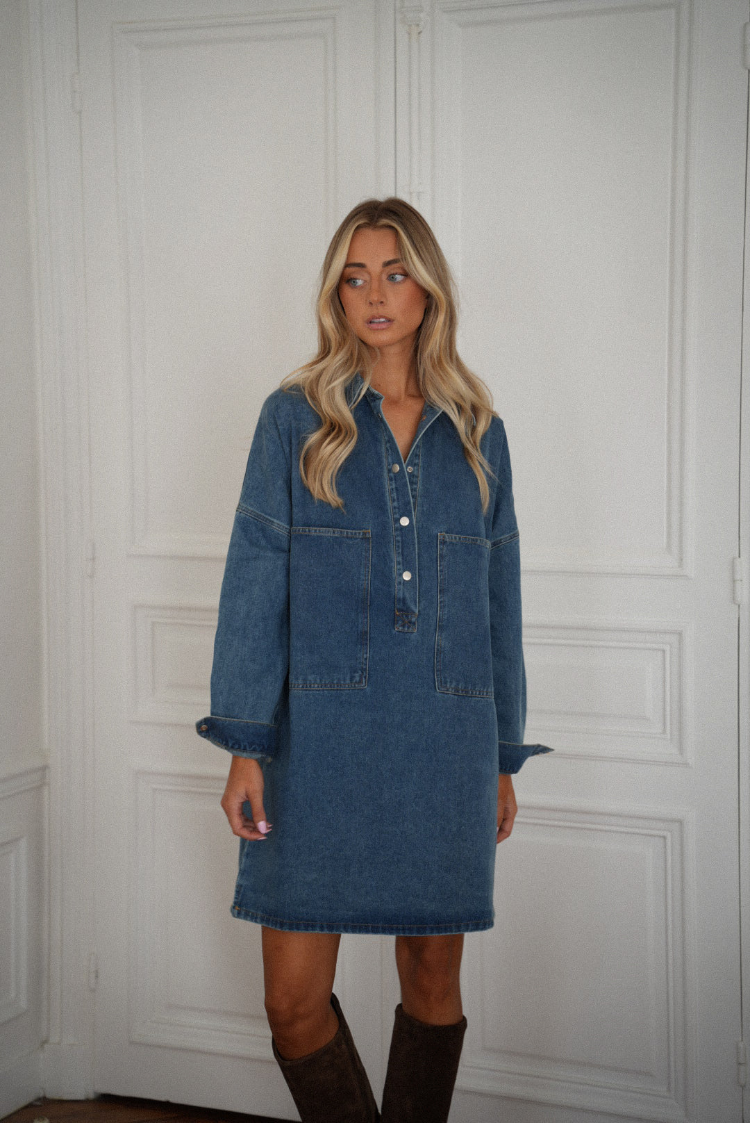 Sateen bleue - Robe en jean