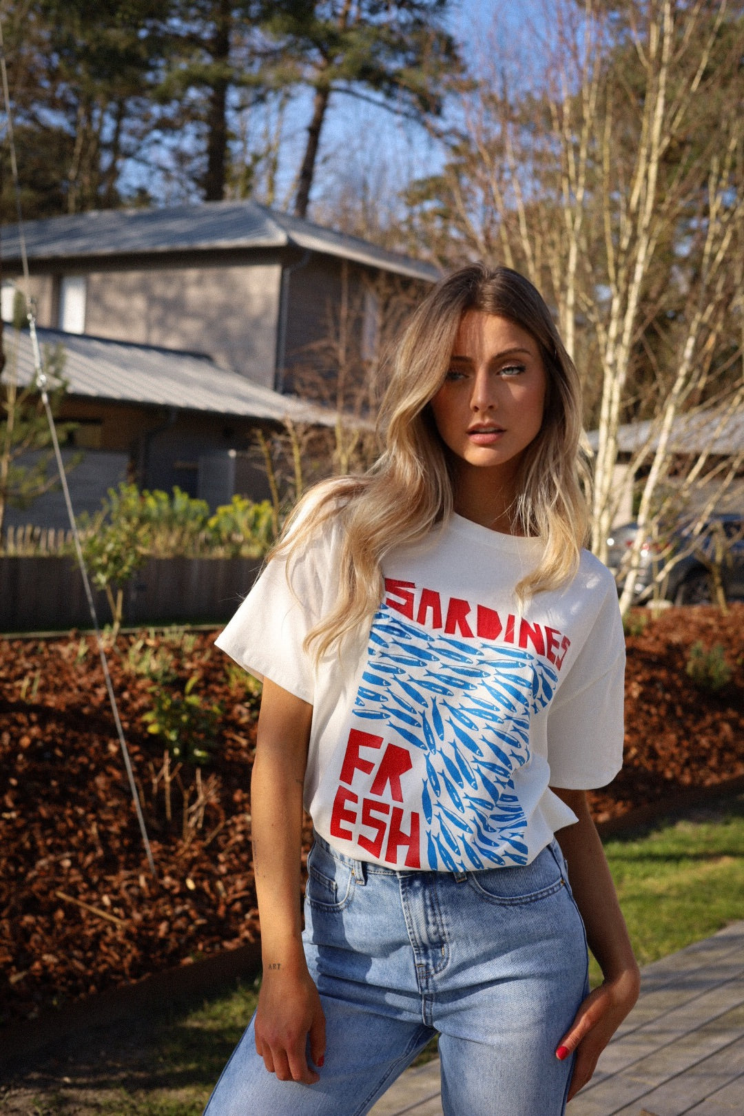 Jenn blanc - T-shirt imprimé