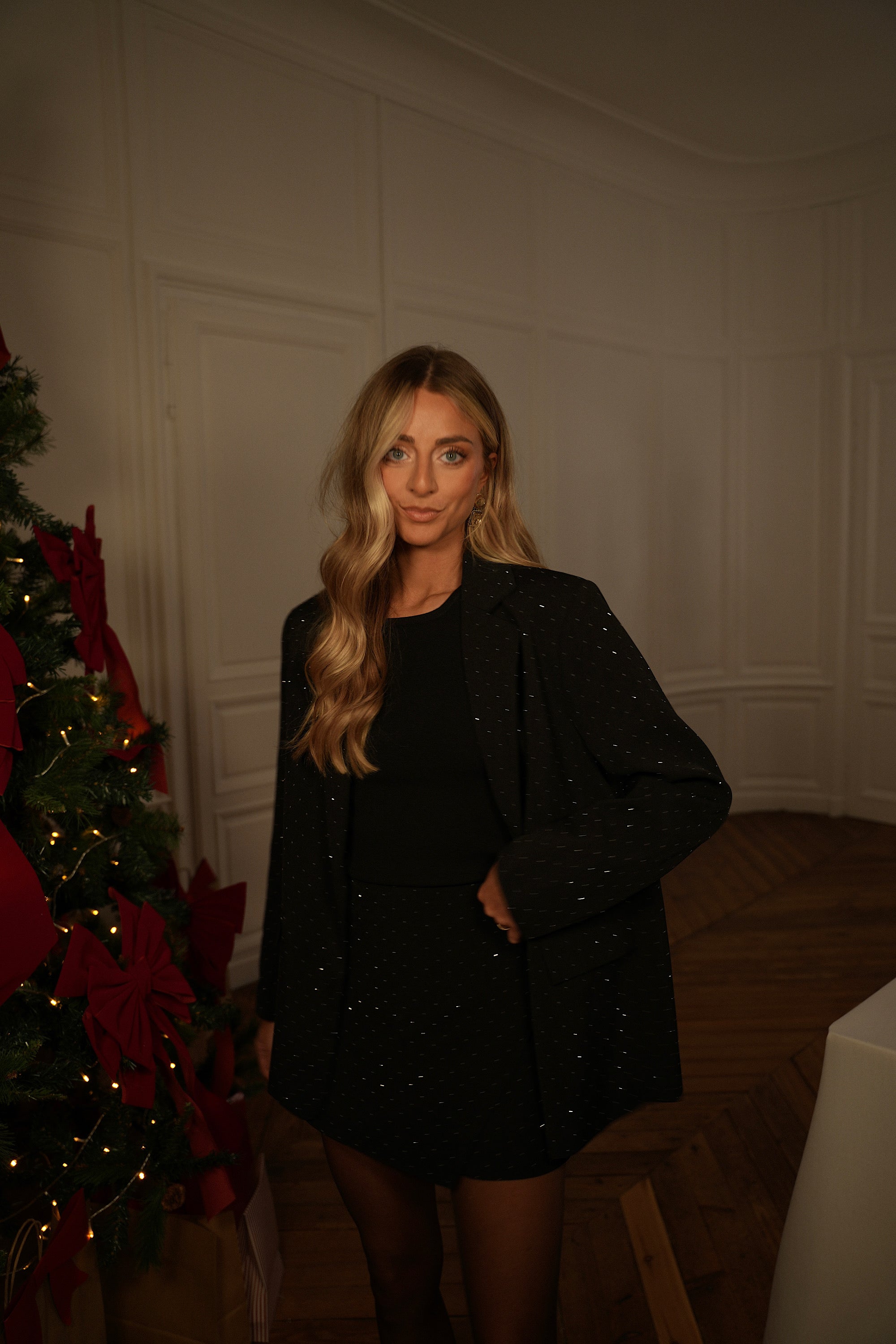 Pia noire - Blazer à strass