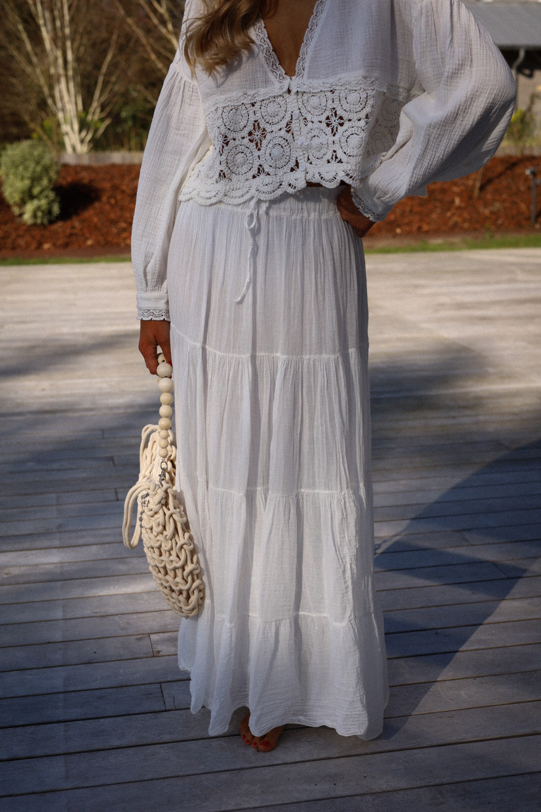 Sintia blanche - Jupe longue