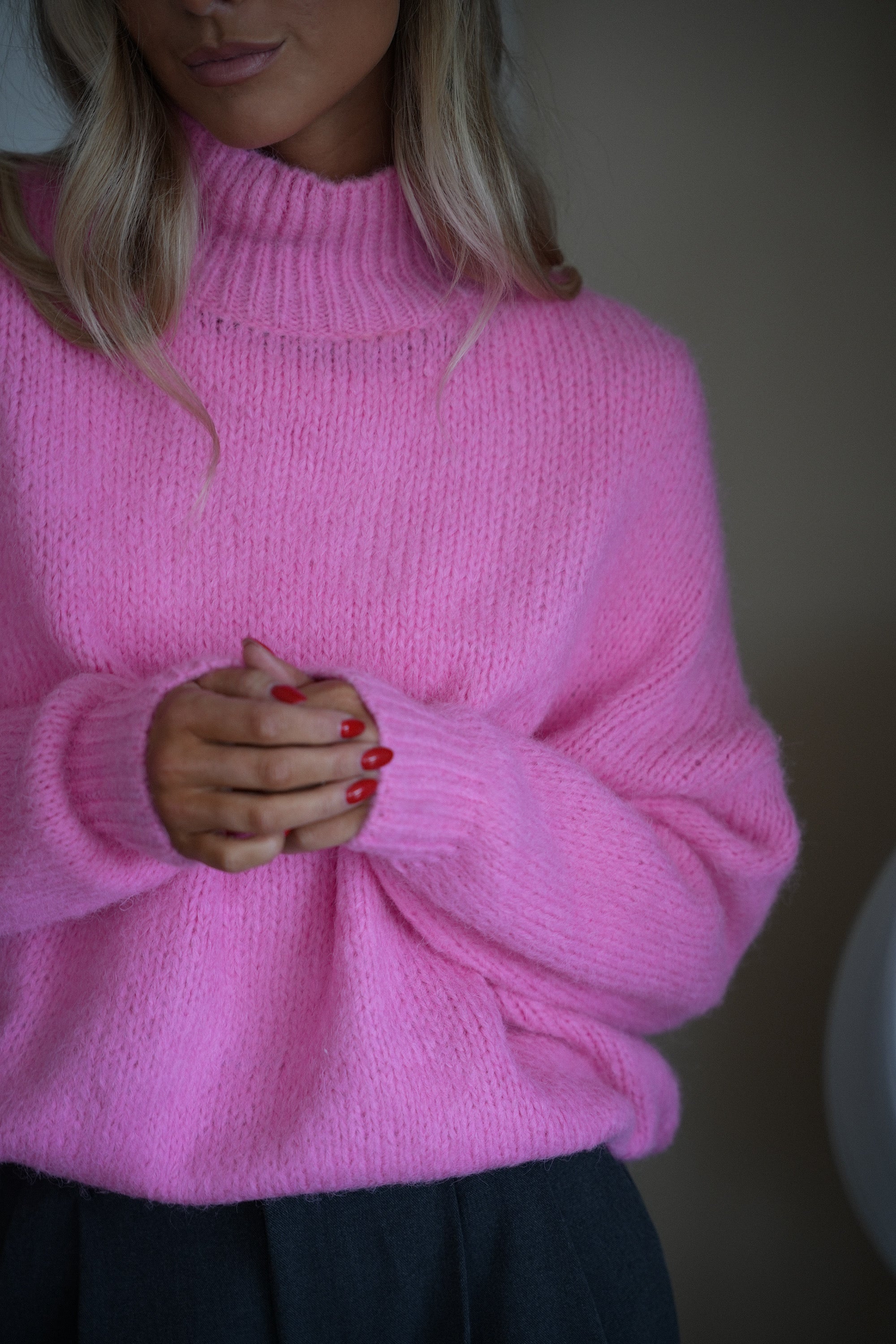 Mathis rose - Pull doux