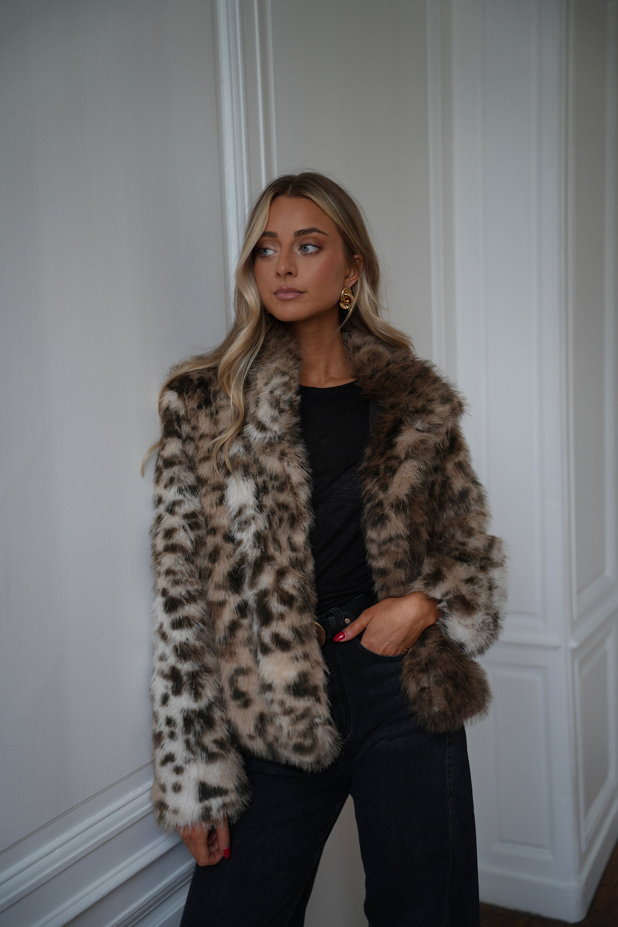 Kane léopard - Manteau fourrure