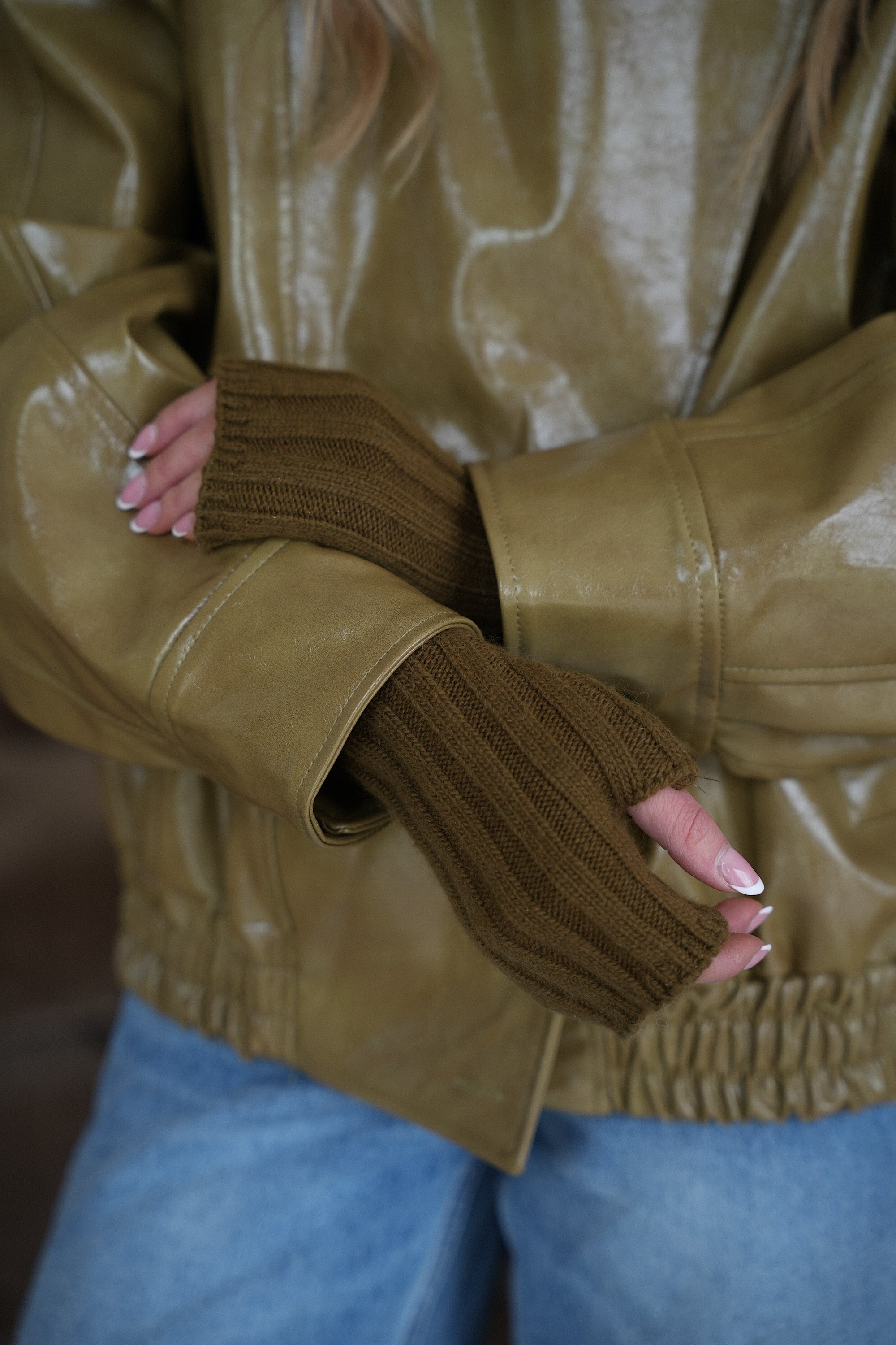 Ninon olive - Mitaines