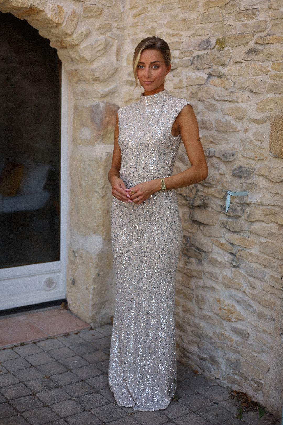 Thais dorée - Robe sequins
