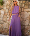 Elize violet - Ensemble jupe/top