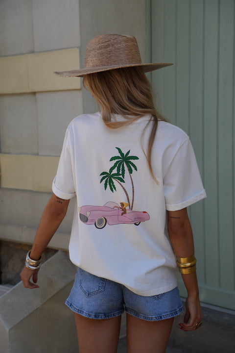 Leane blanc - T-shirt imprimé