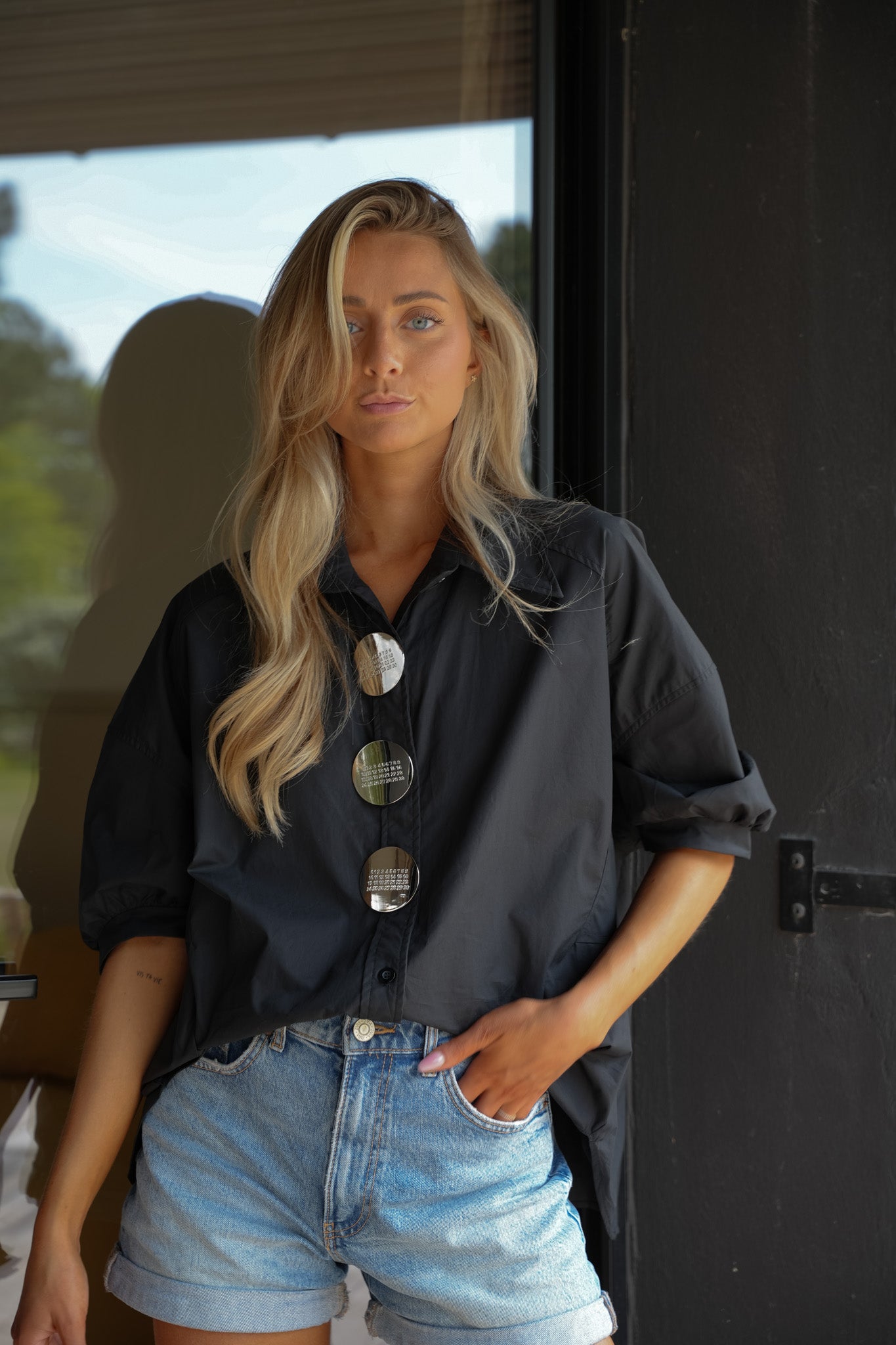 Ruby noire - Chemise boutonnée