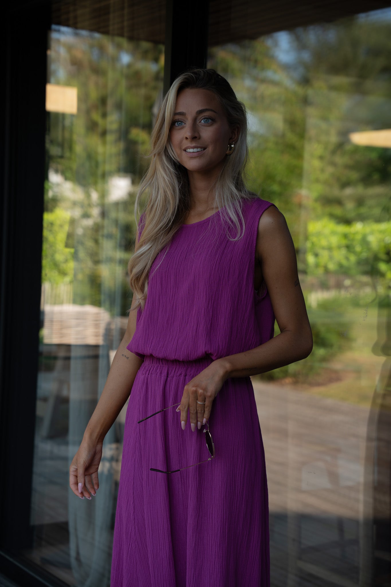 Elize prune - Ensemble jupe/top