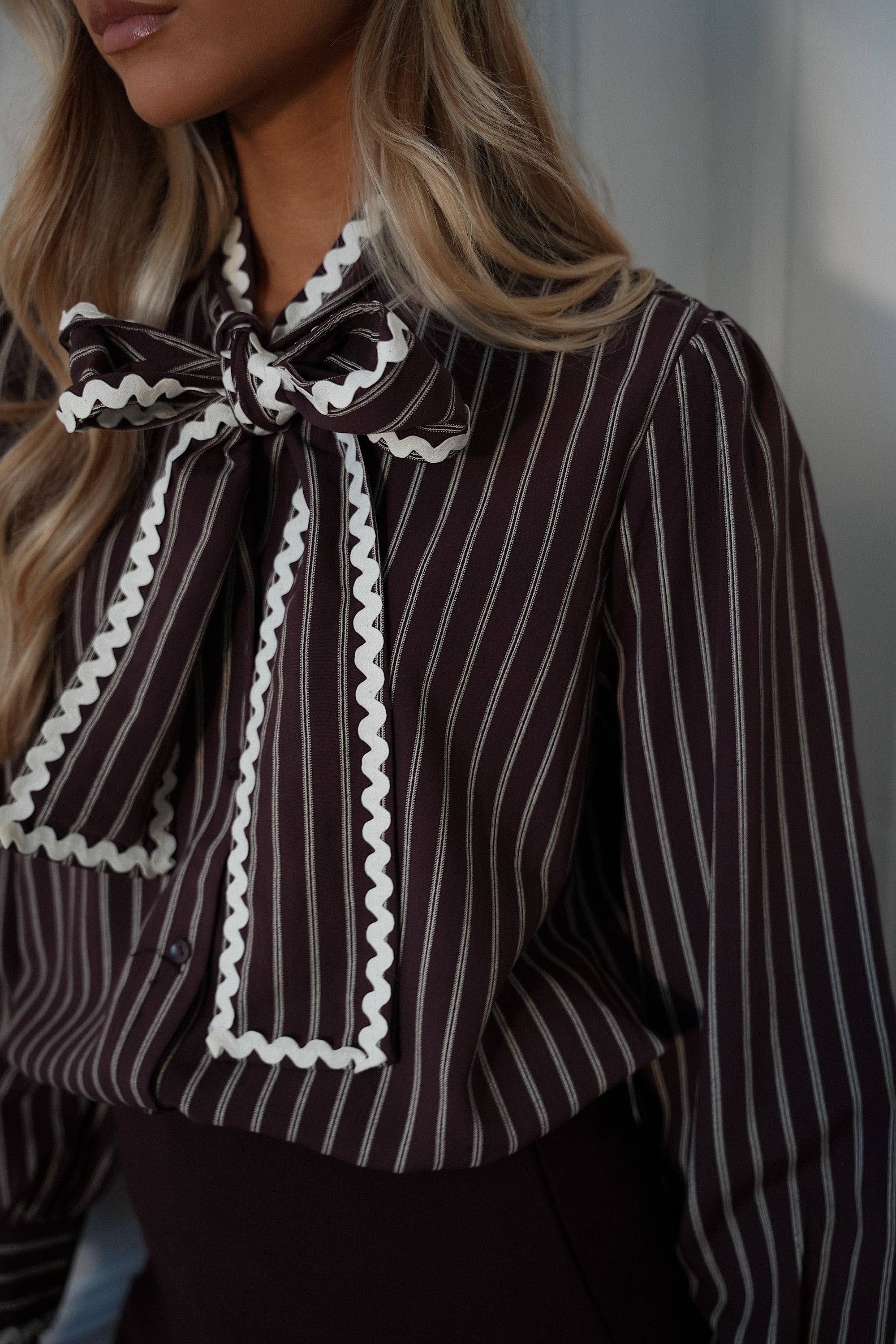 Stanley prune - Blouse rayée