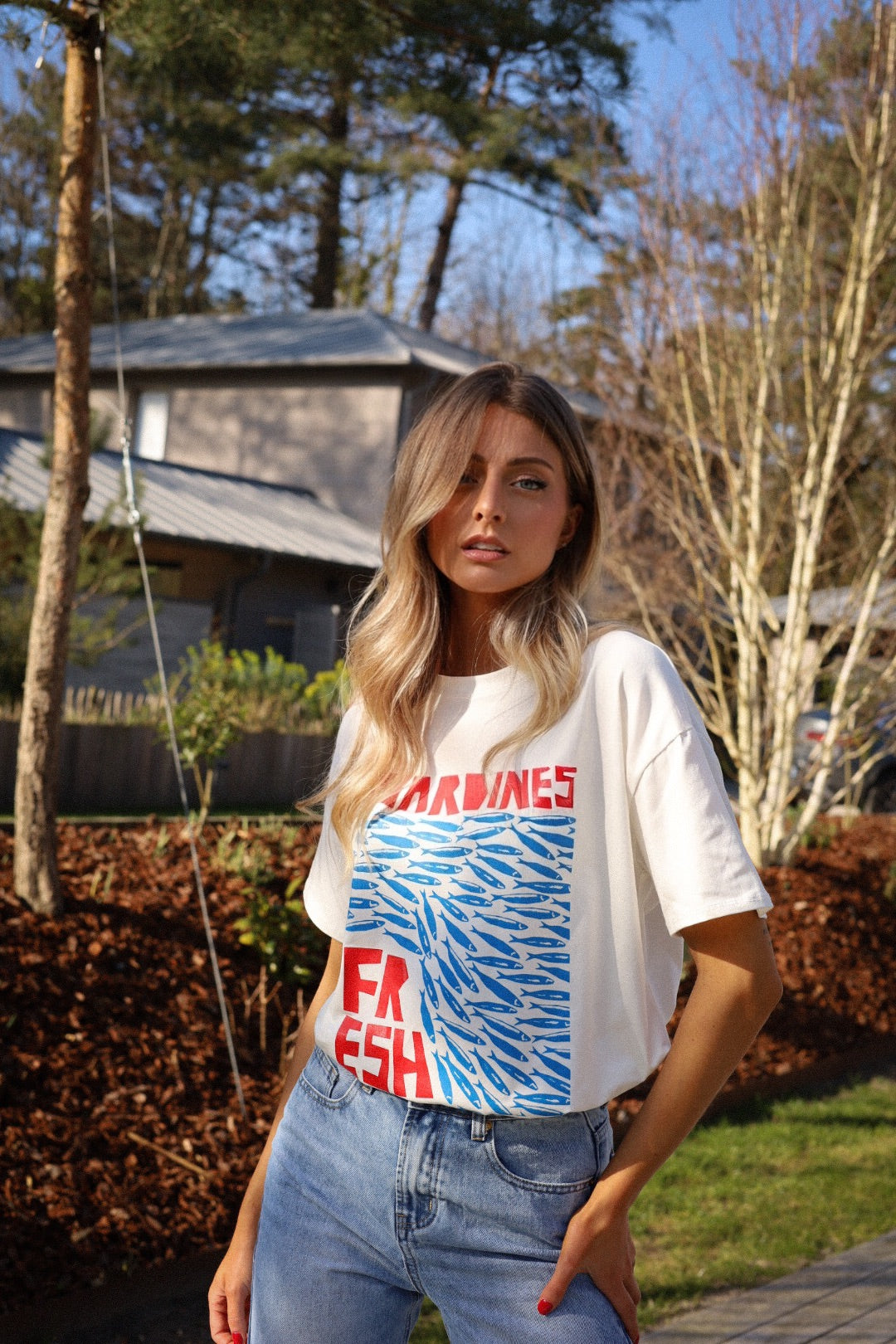 Jenn blanc - T-shirt imprimé