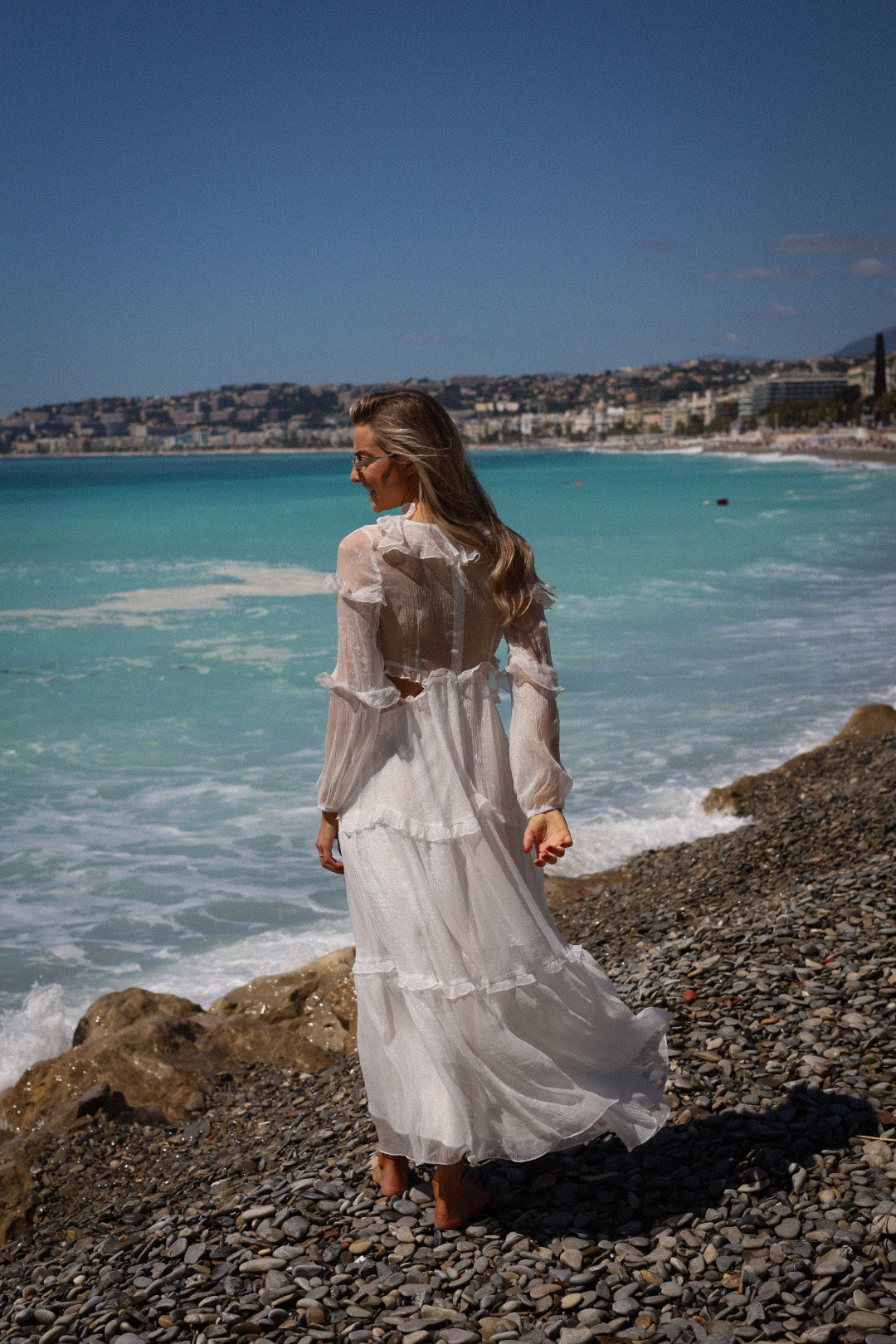 Lorie blanche - Robe longue