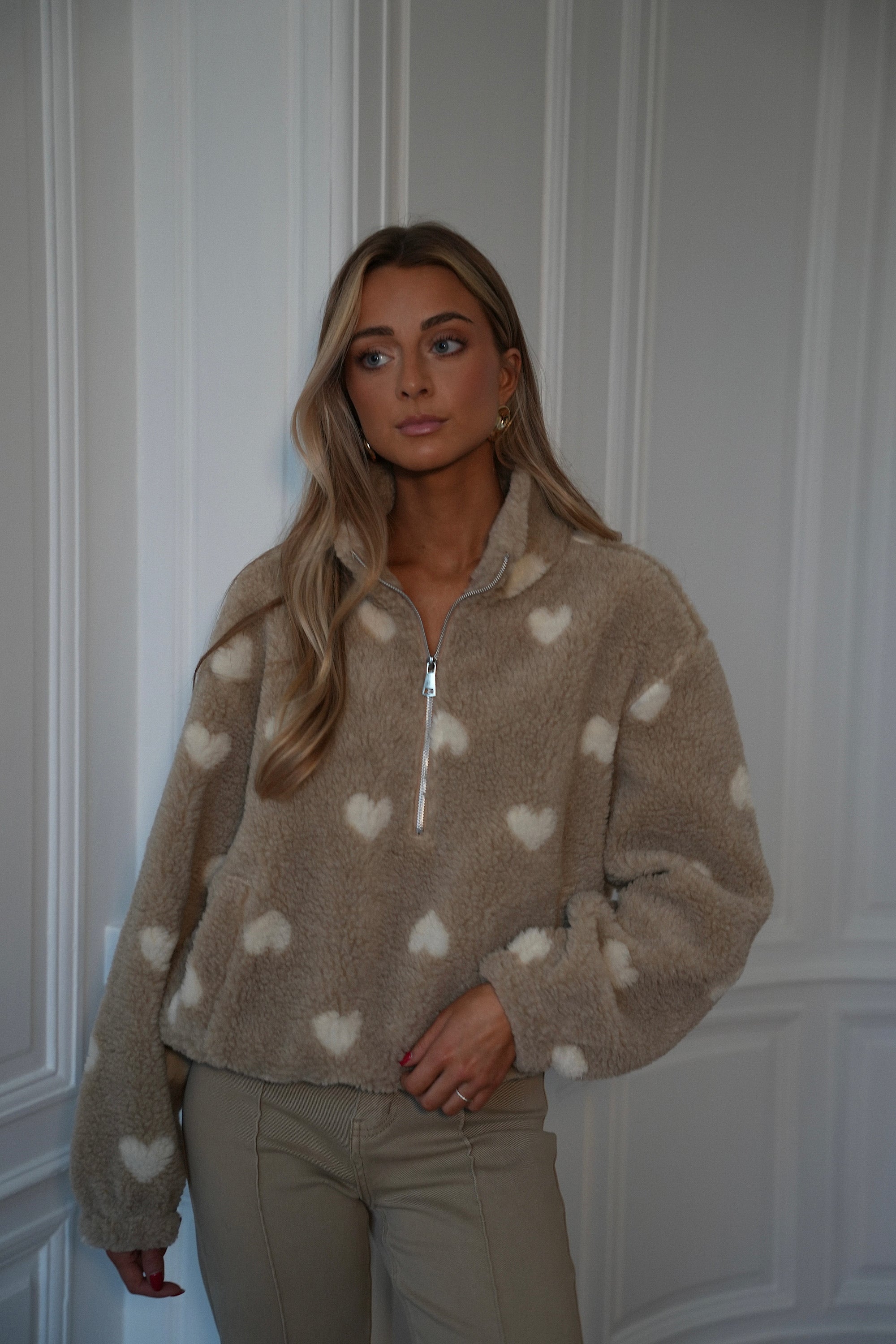 Valentin beige - Sweat polaire