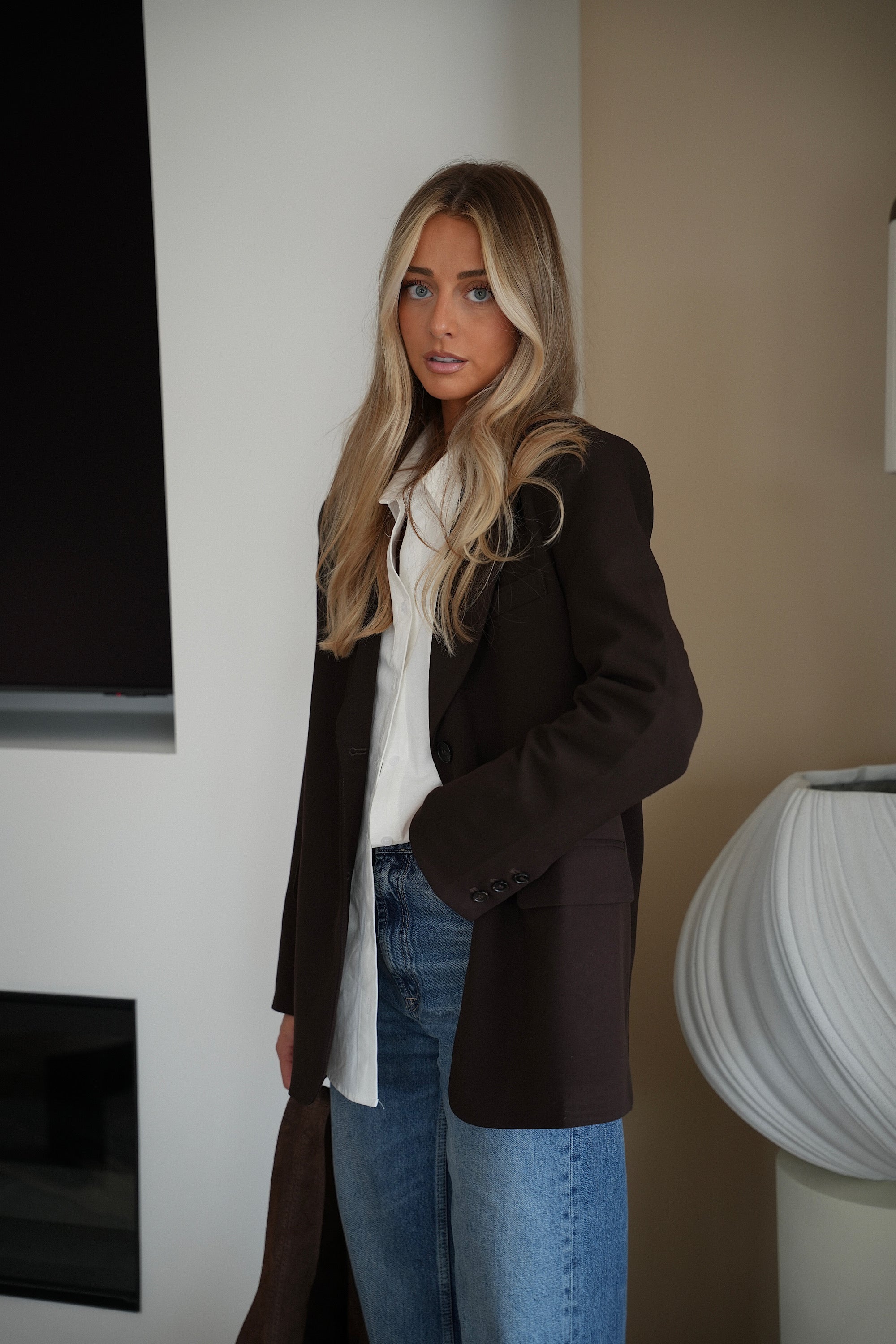 Grayce chocolat - Veste blazer