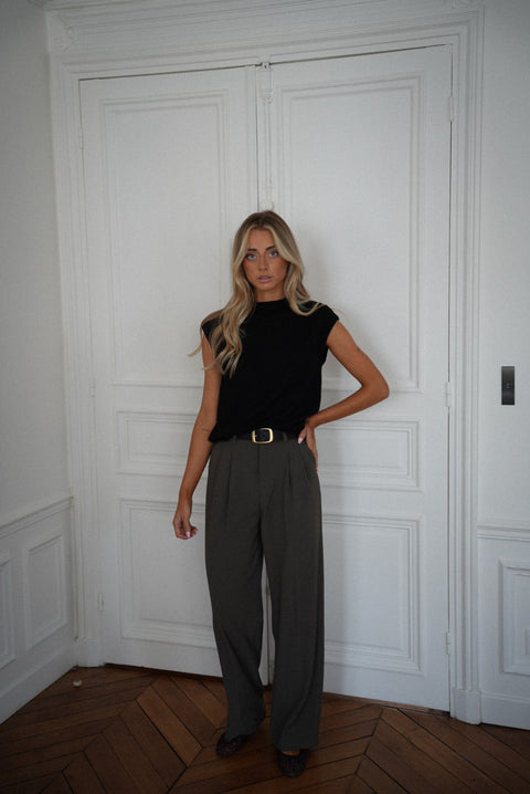 Gloria kaki - Pantalon droit