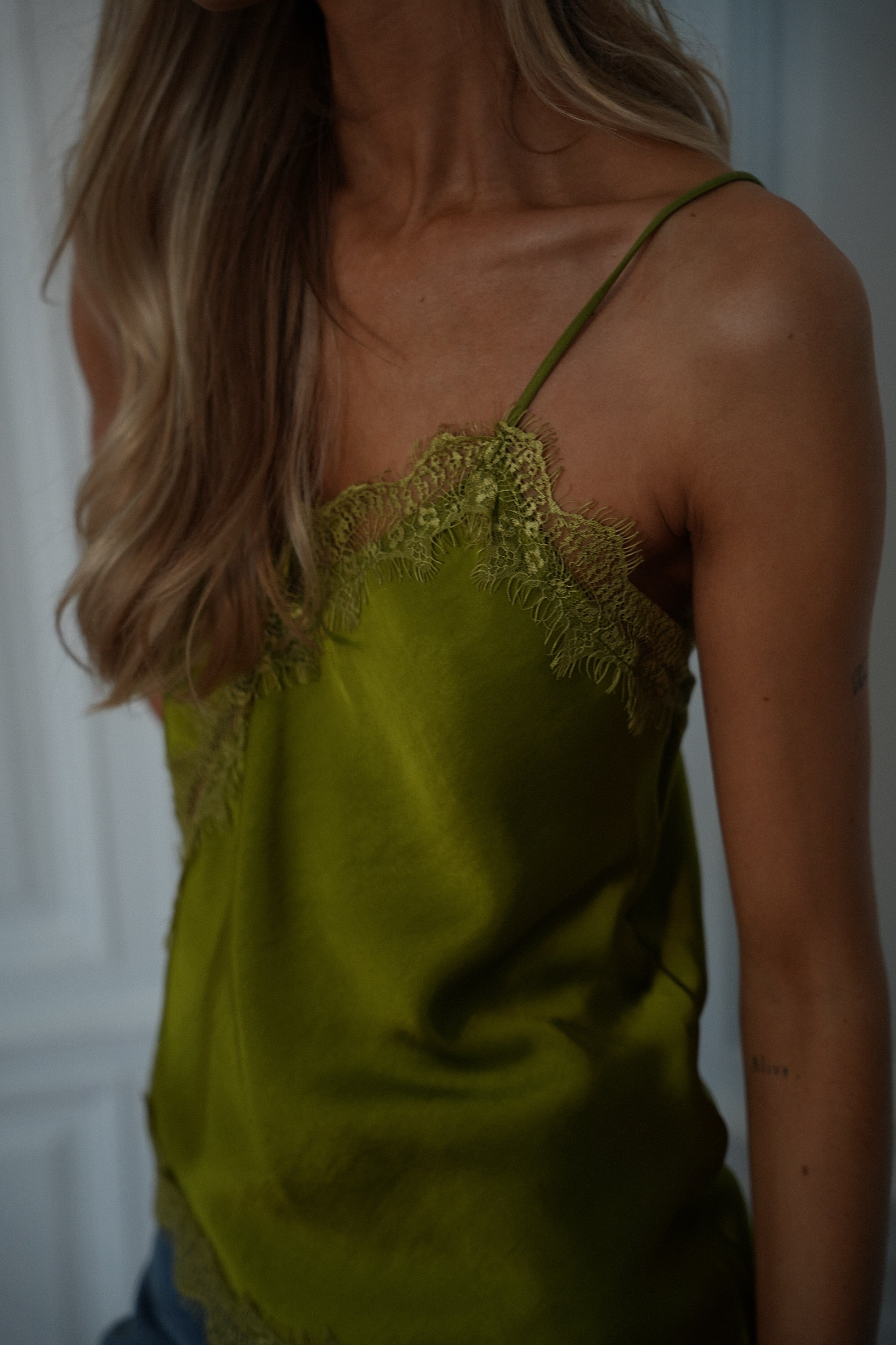 Lila vert - Top dentelle