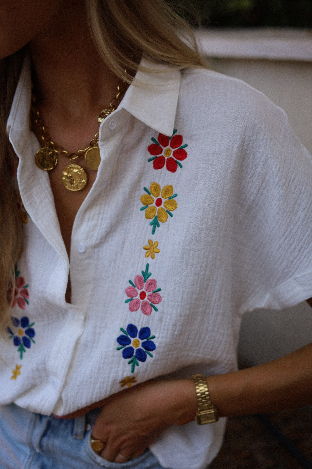 Magla blanche - Blouse gaze de coton