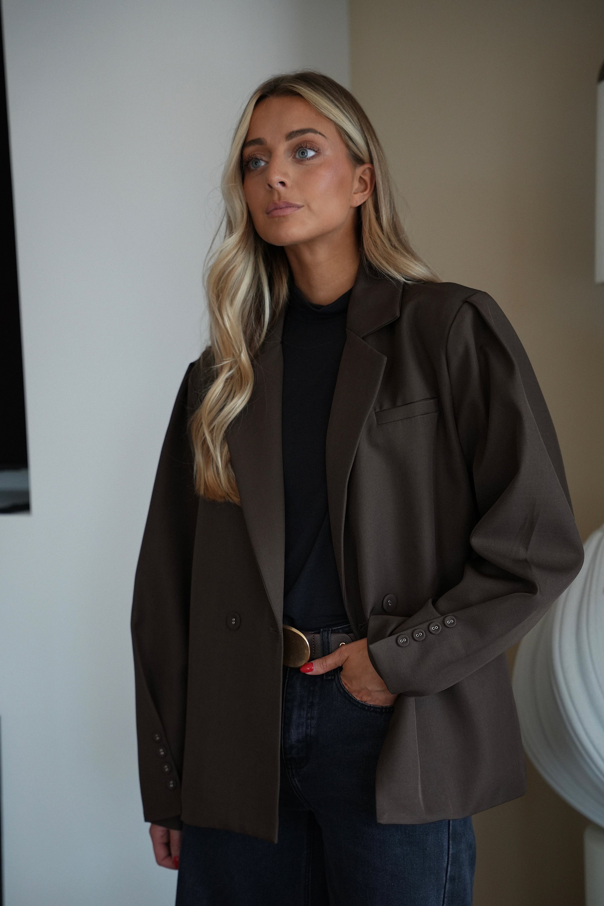 Dorothée chocolat - Veste blazer