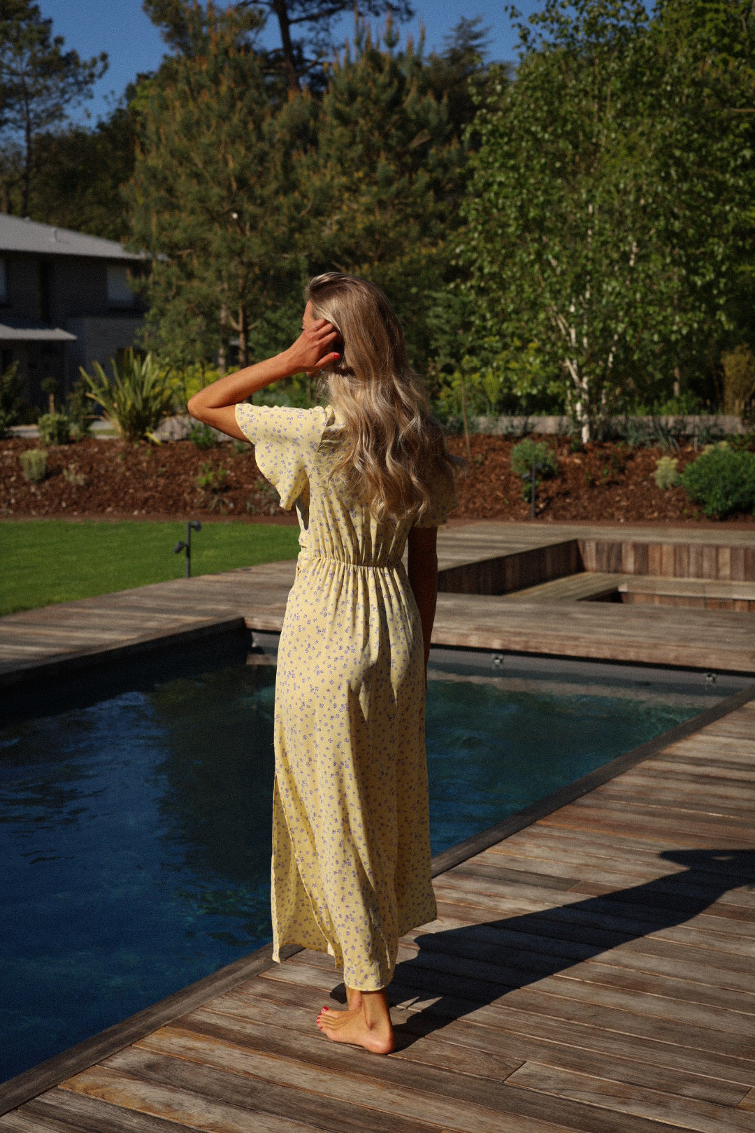 Capucine jaune - Robe fleurie