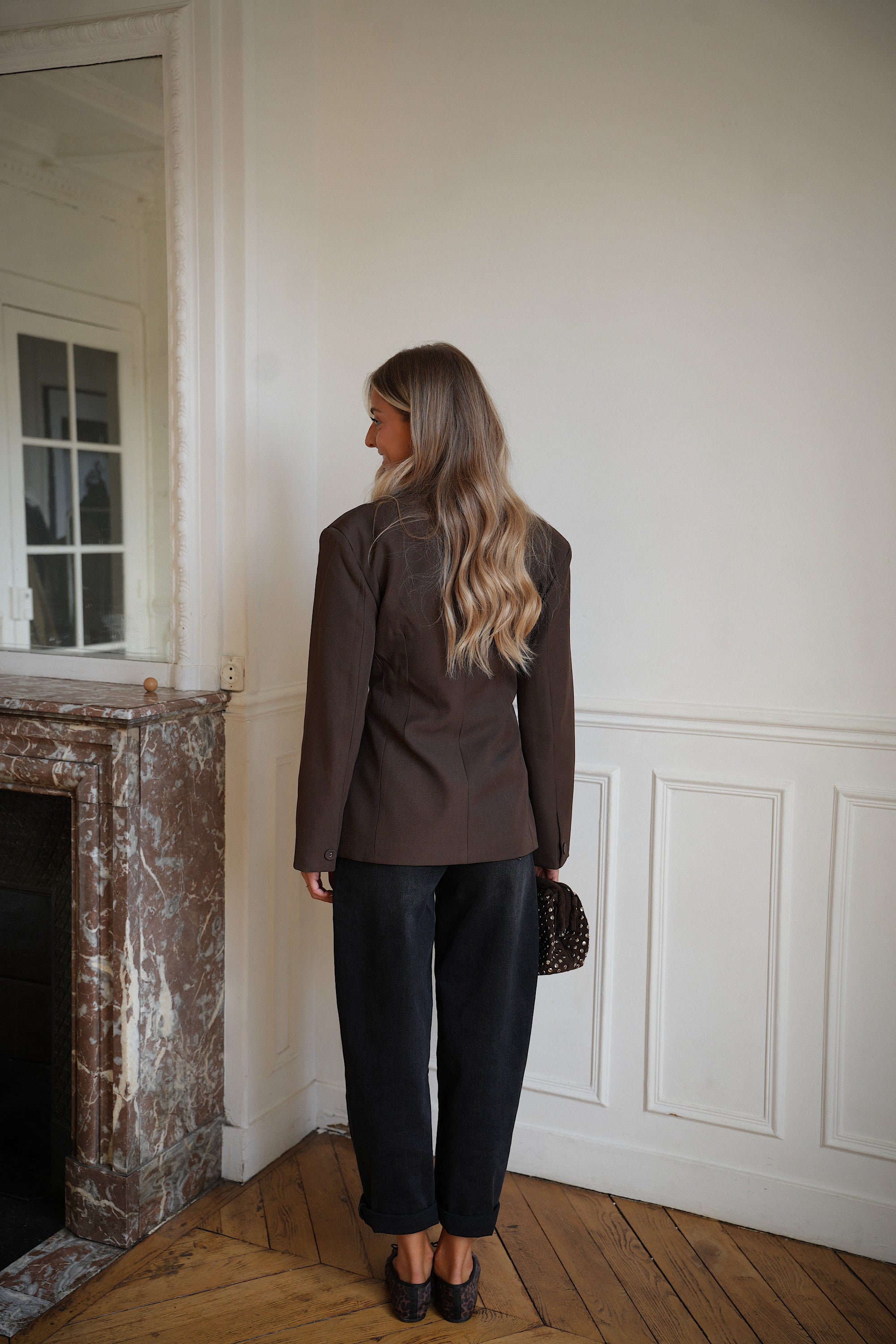 Chelsy chocolat - Blazer cintré