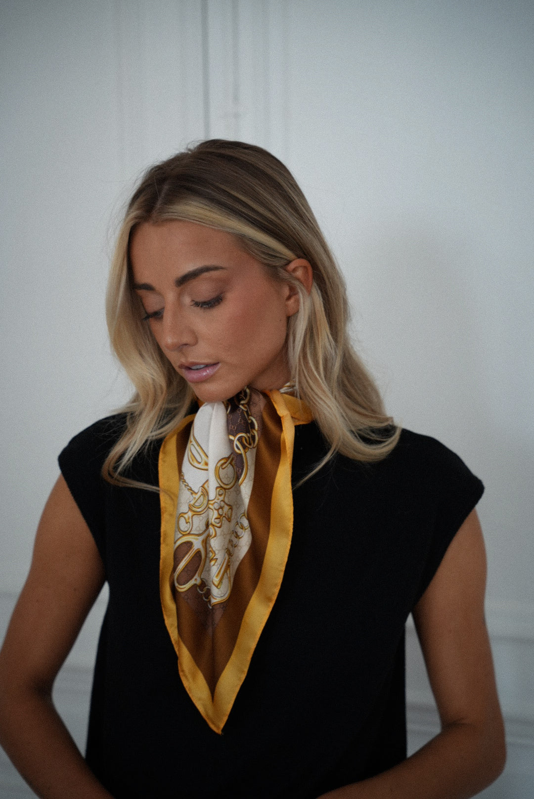 Jimmy beige - Foulard imprimé