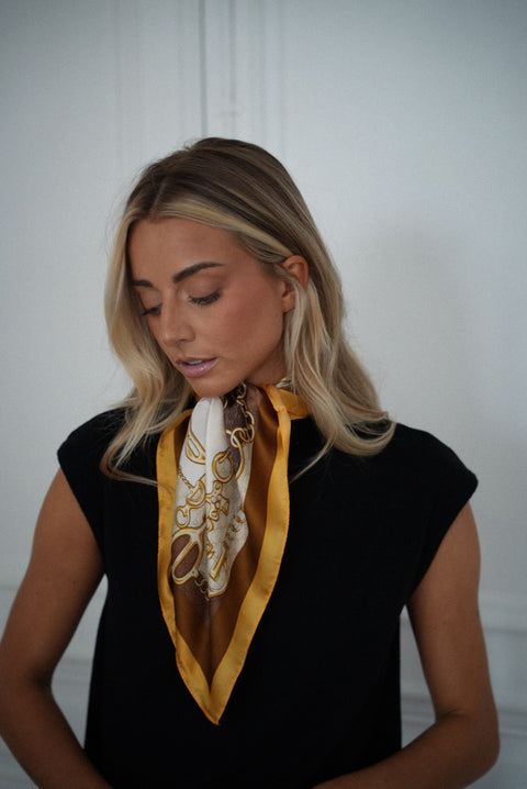 Jimmy beige - Foulard imprimé