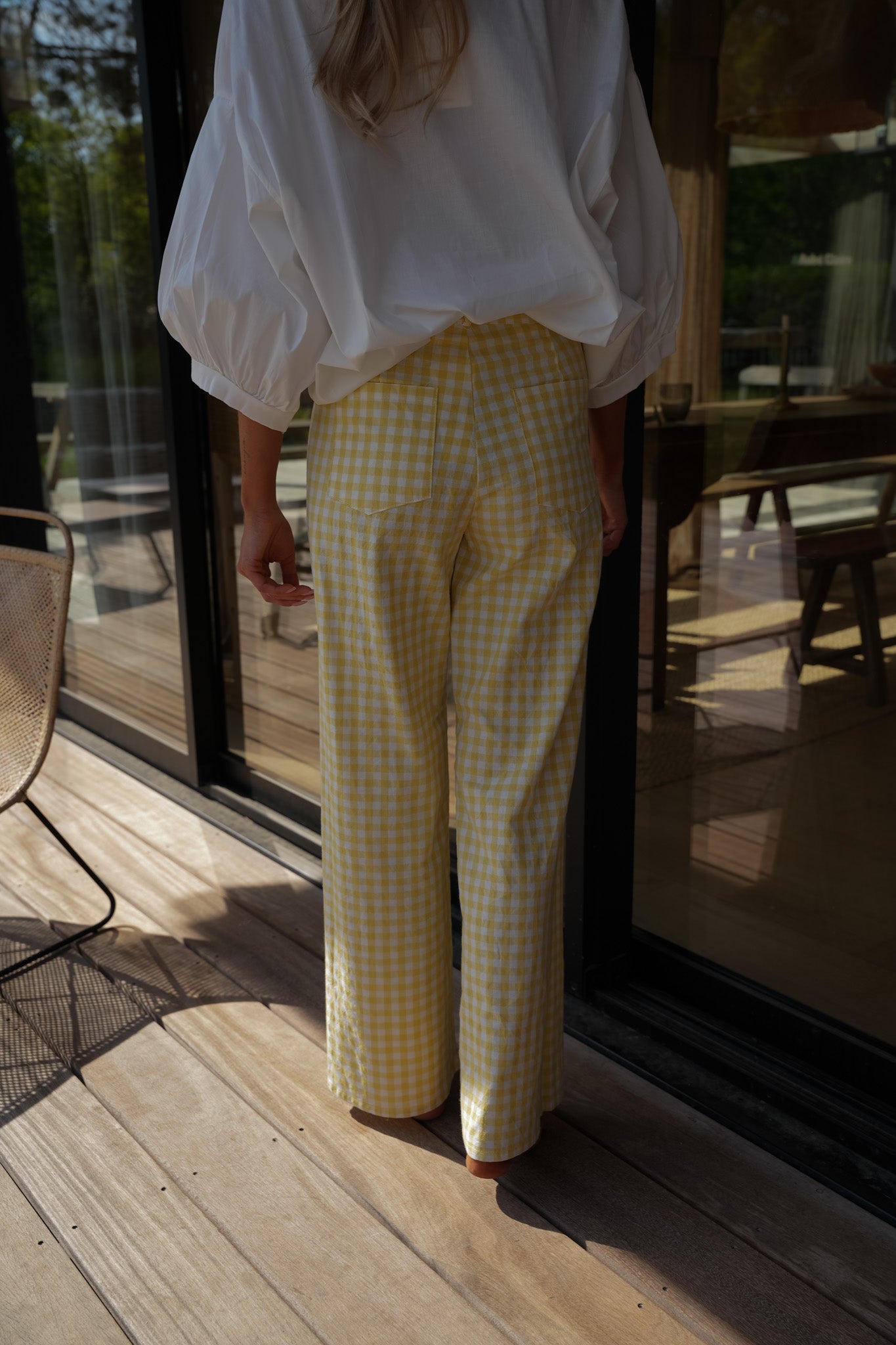 Vica jaune - Pantalon Vichy