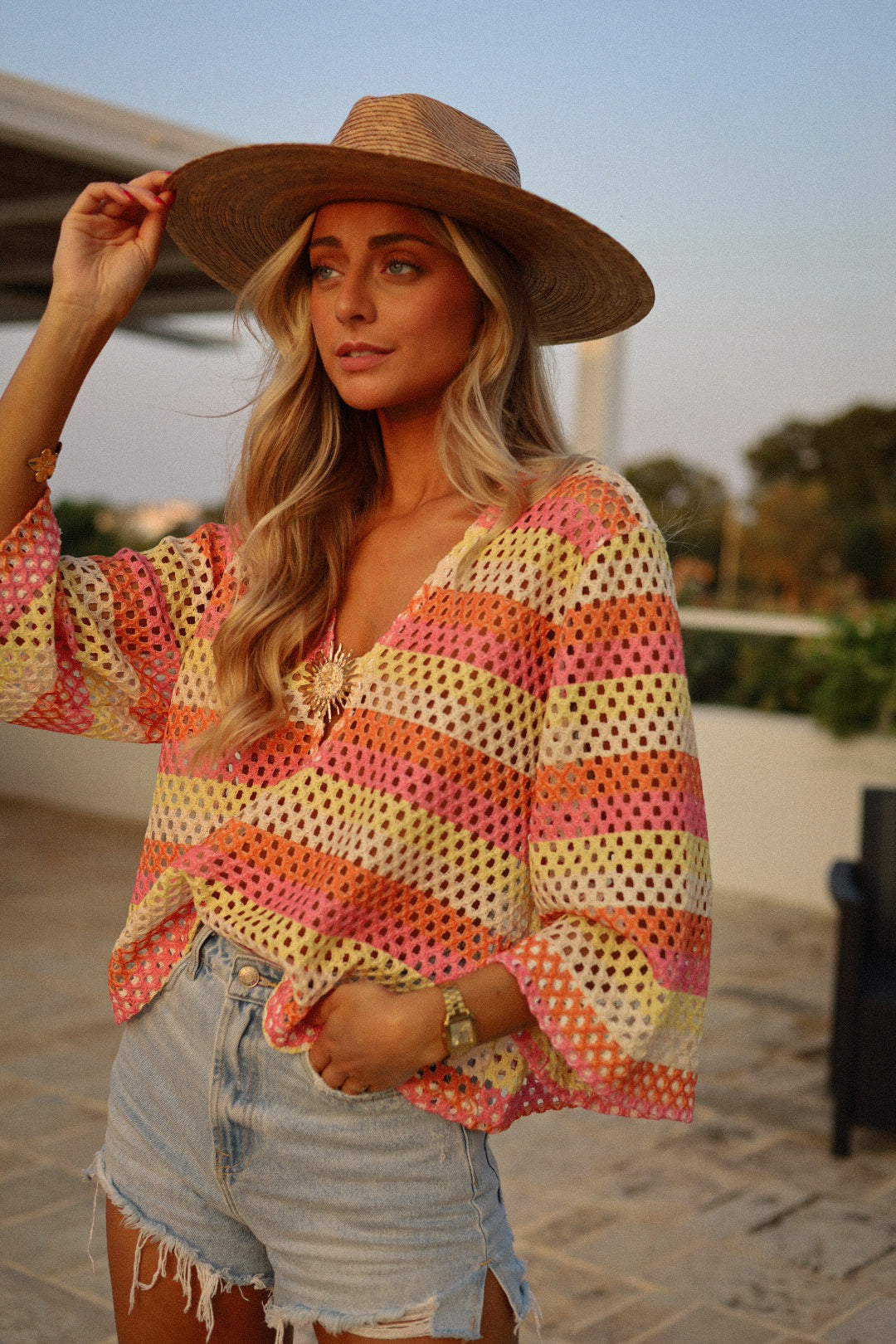 Simon coloré - Blouse crochet