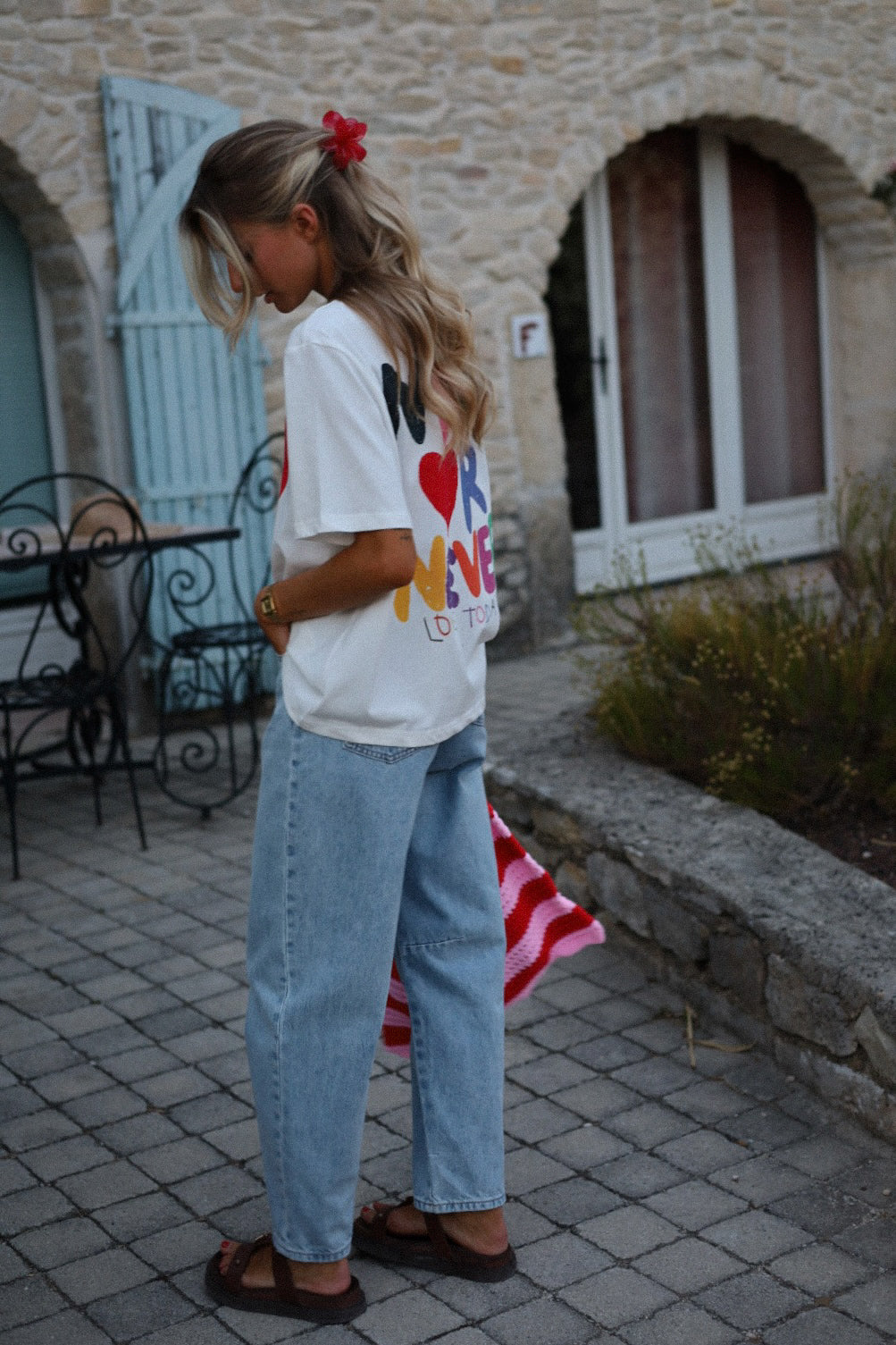 Achille blanc - T-shirt imprimé