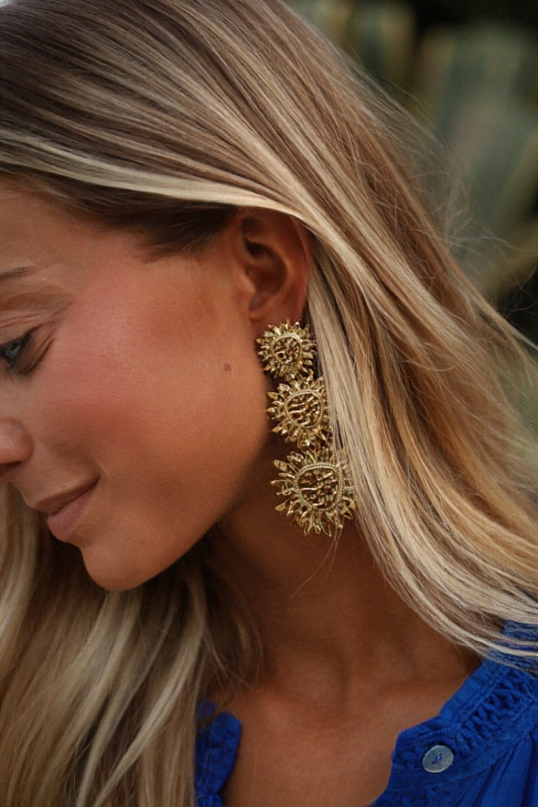 Louane dorées - Boucles d’oreilles acier