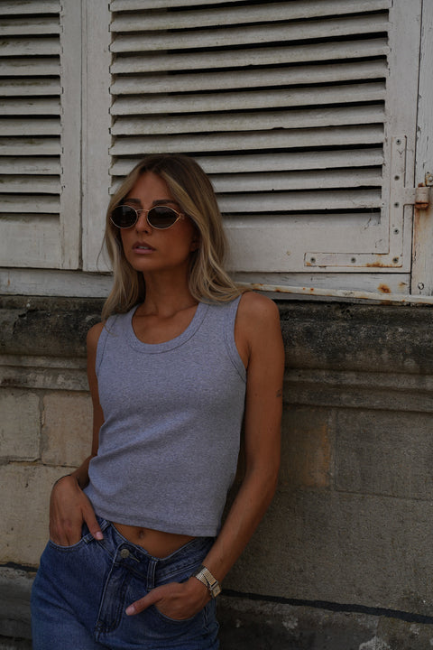 Maya gris - Top sans manches