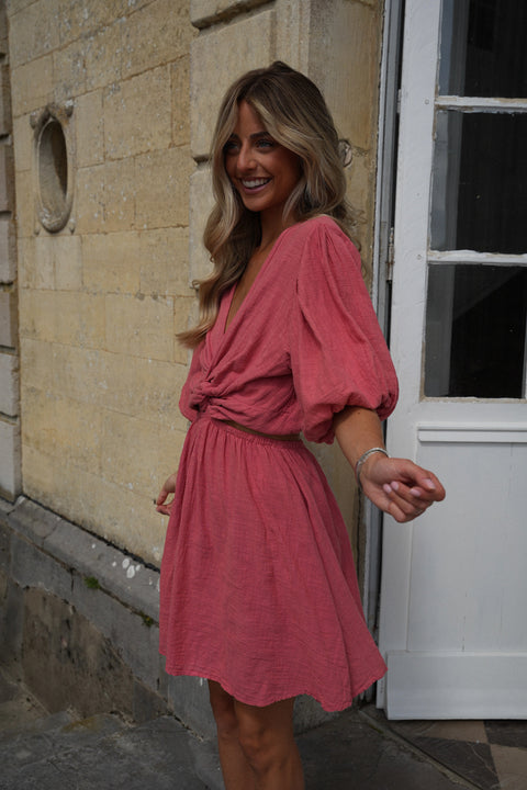 Enola terracotta - Robe courte