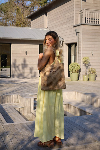 Moon beige - Sac paille