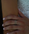 Ruby dorée - Bague acier