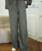 Kamilla kaki - Pantalon droit