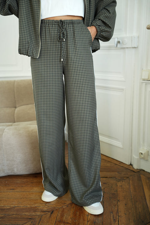 Kamilla kaki - Pantalon droit
