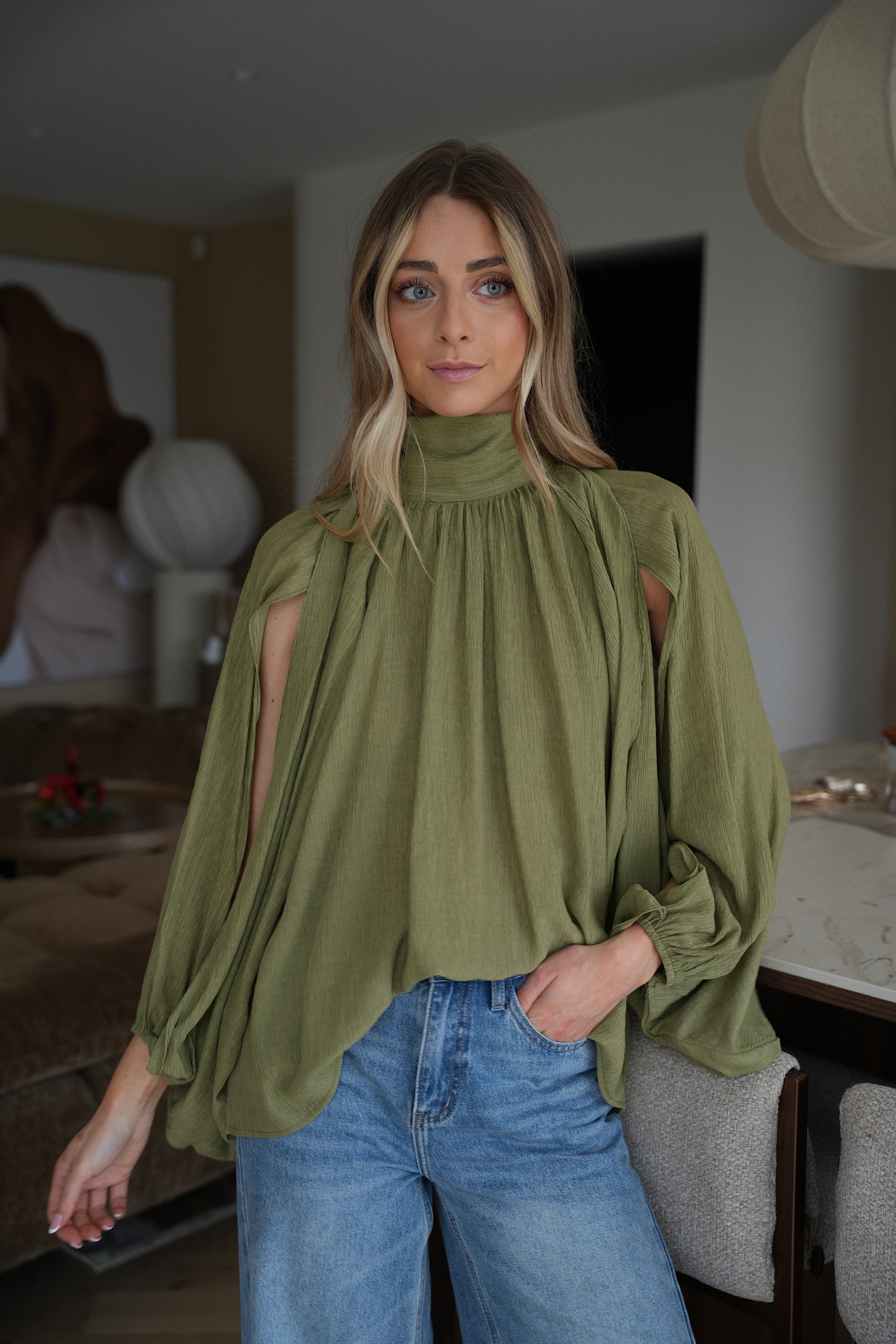 Emiliana verte - Blouse ample