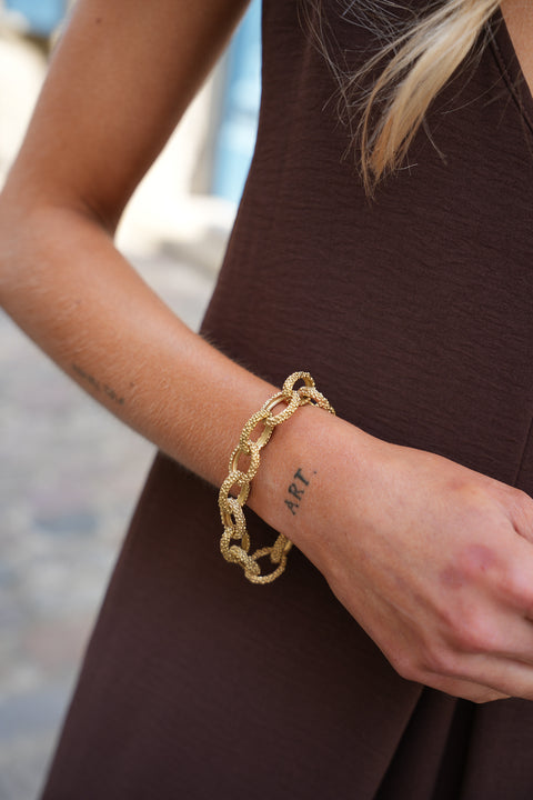 Josy doré - Bracelet acier