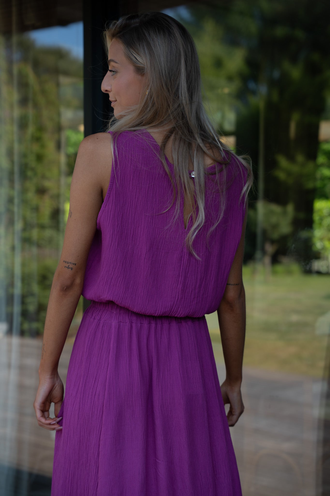 Elize prune - Ensemble jupe/top