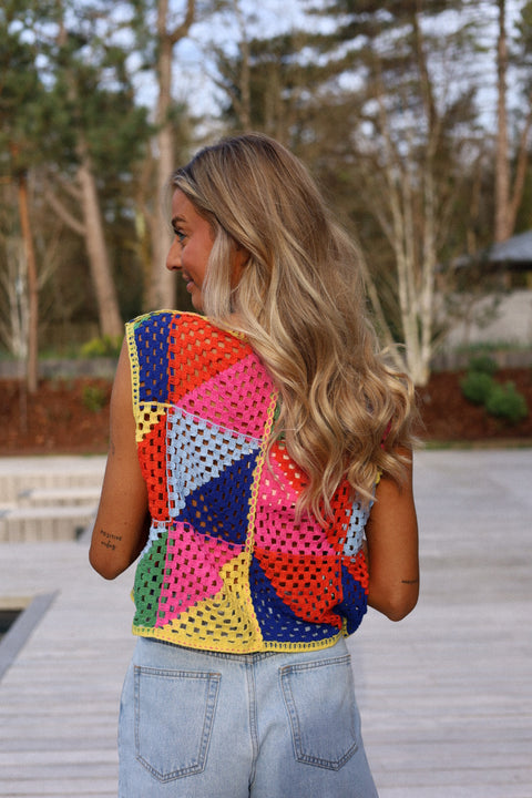 Marga coloré - Top crochet