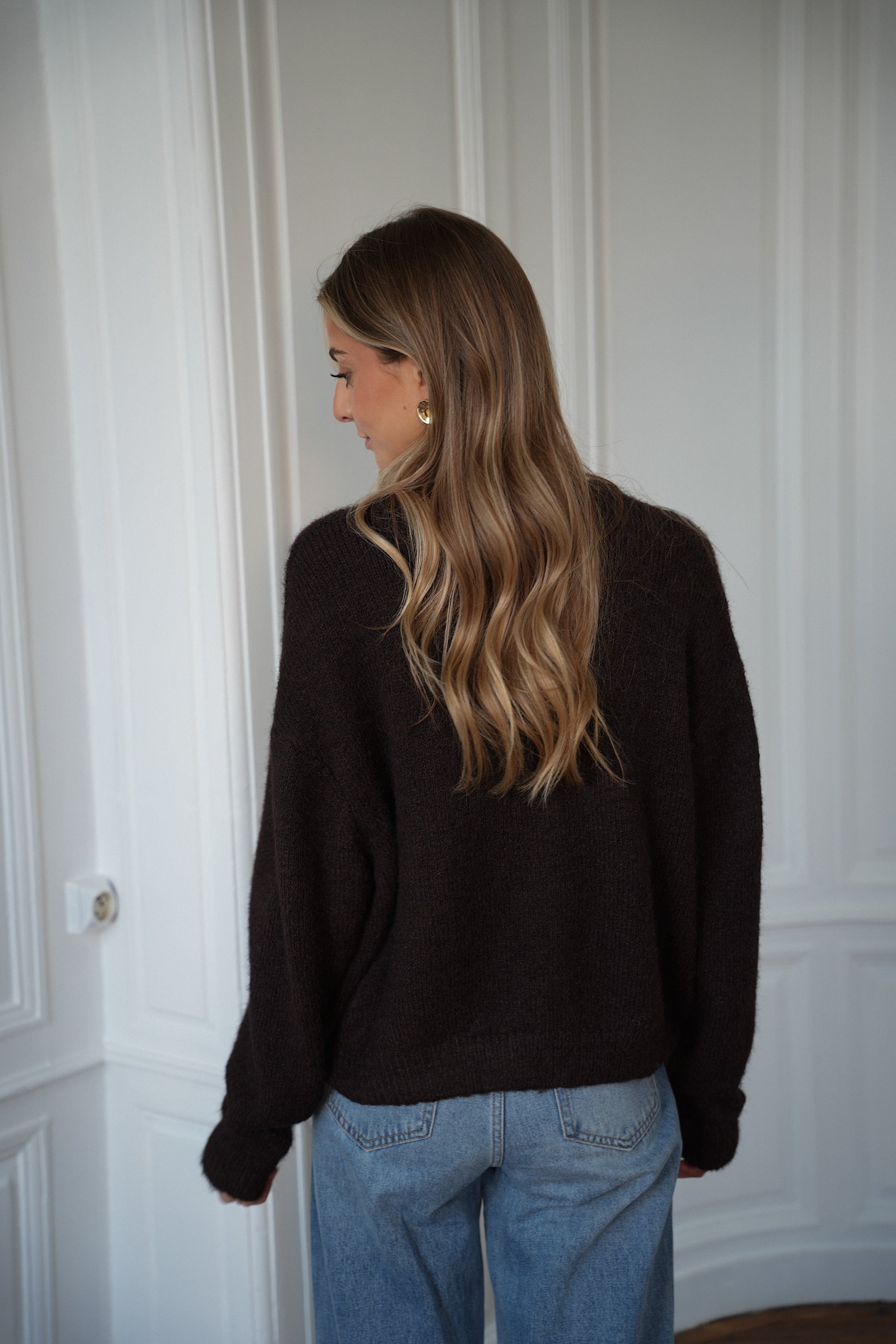 Catrina chocolat - Gilet ample