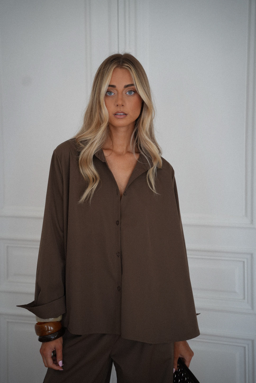 Orlanne chocolat - Chemise ample