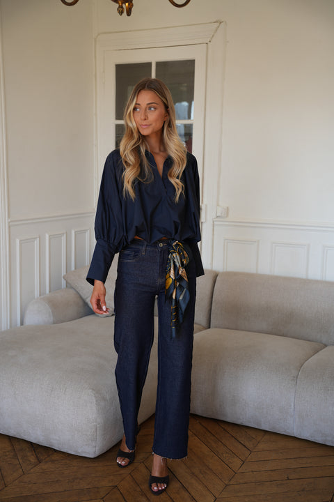 Alice marine - Blouse ballon