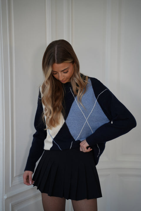 Yulia marine - Pull losanges