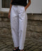 Yola blanc - Pantalon clouté