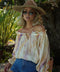 Angella pastel - Blouse col bardot