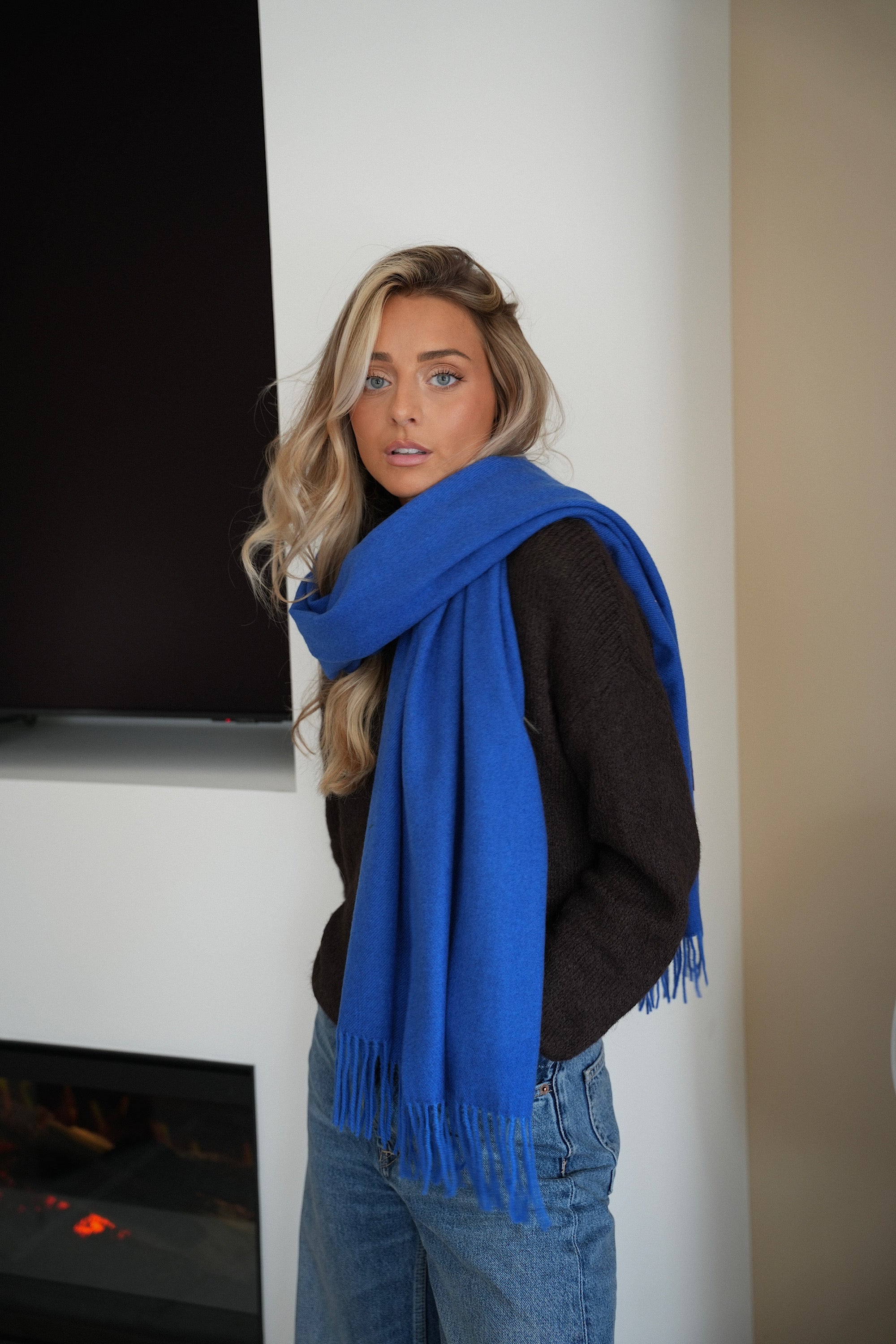 Capucine bleue - Écharpe douce