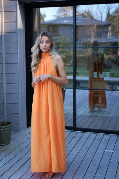 Luma orange - Robe longue